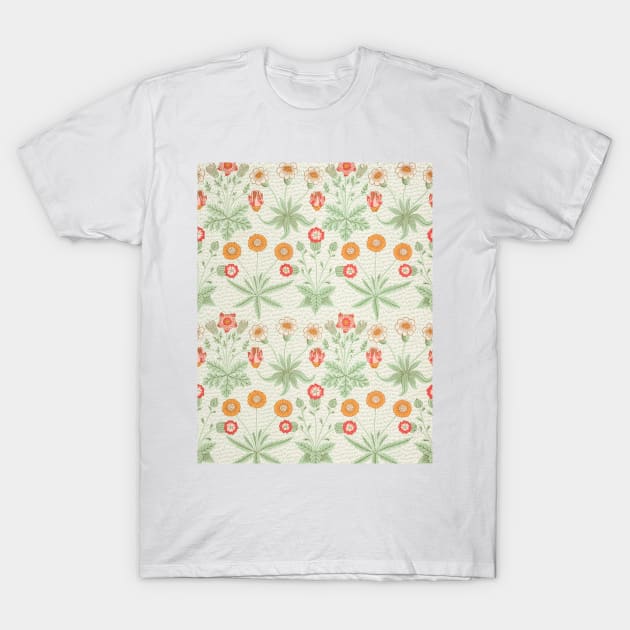 Vintage Floral Pattern Print T-Shirt by Geoji 